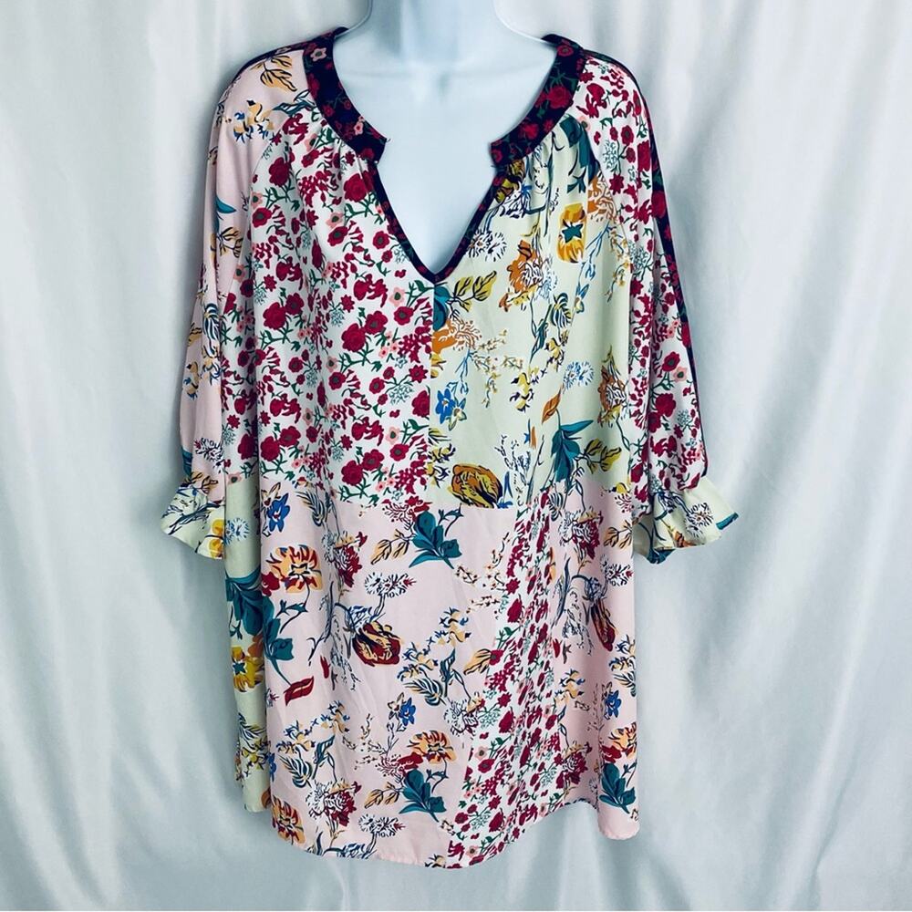 Misslook Floral Mini Dress/Tunic Size X-Large